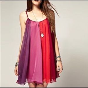 Free people chiffon tent dress